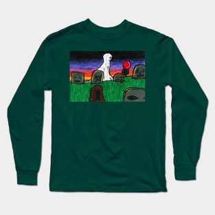 Retro Ghost Long Sleeve T-Shirt